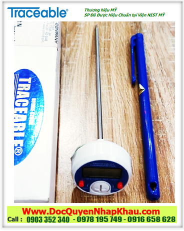Traceable 4377, Nhiệt kế Que thăm nhiệt –20 đến 300°C Traceable @4377 Full-Scale Traceable® Thermometer 